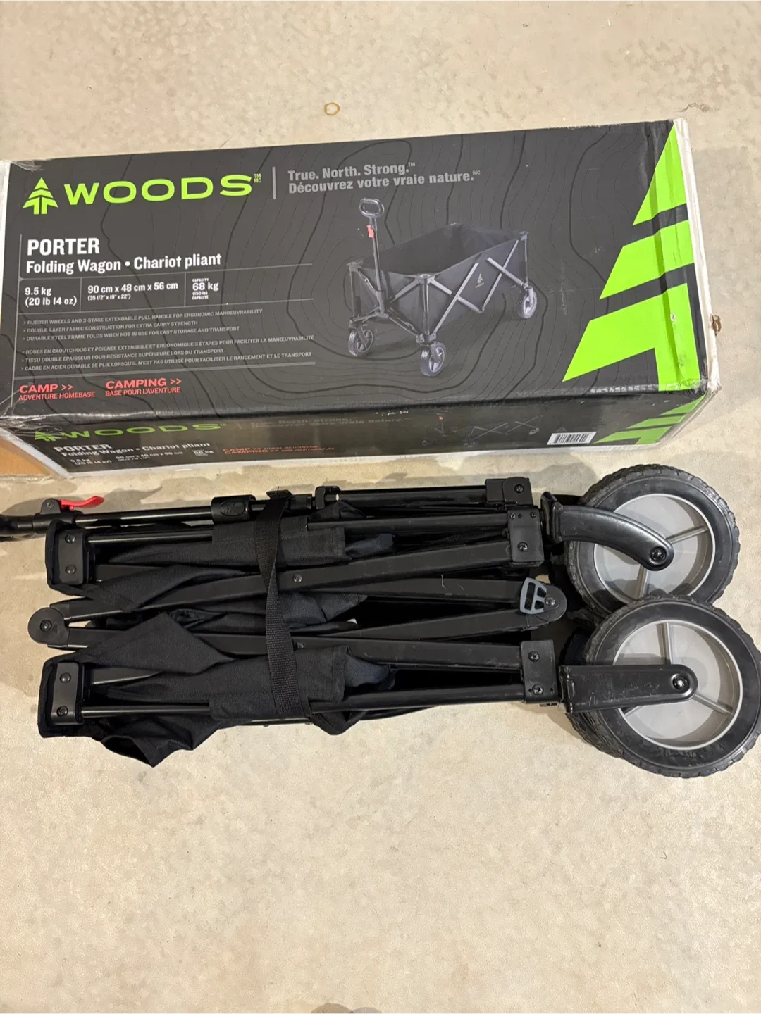 Woods Porter Folding Wagon - Chariot Pliant image indicator(3)