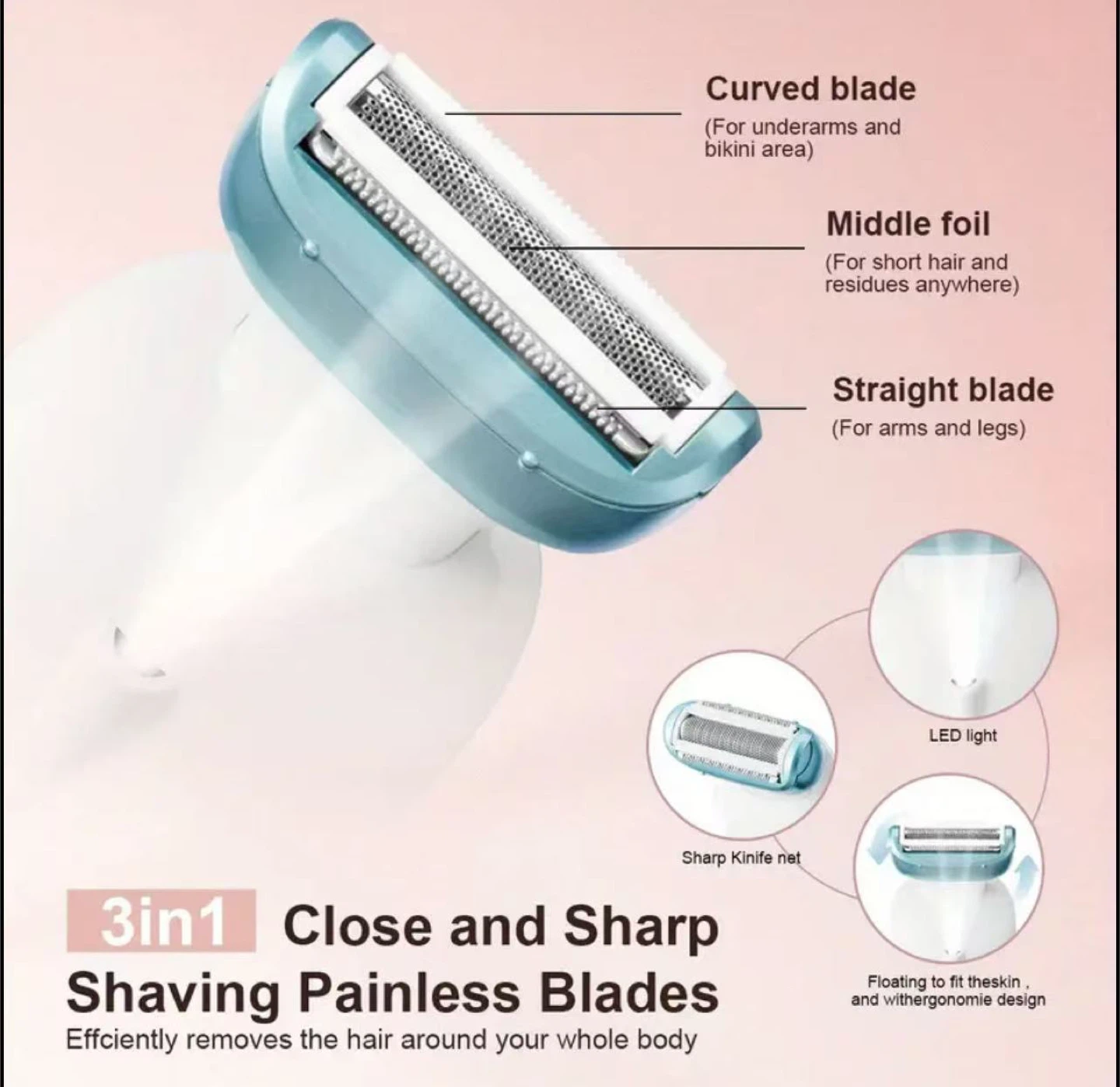 Electric Feminine Shaver - Hair Remover - photo 2