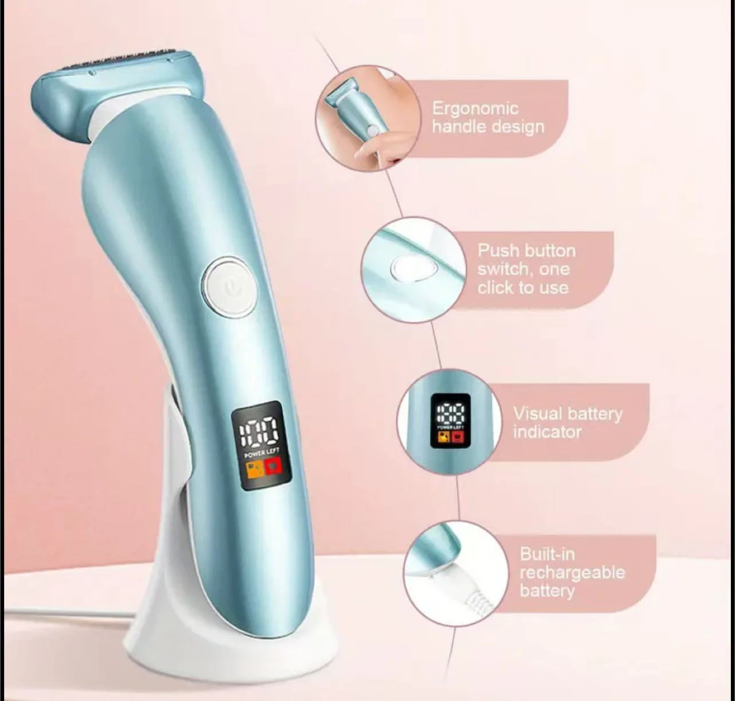 Electric Feminine Shaver - Hair Remover - photo 3