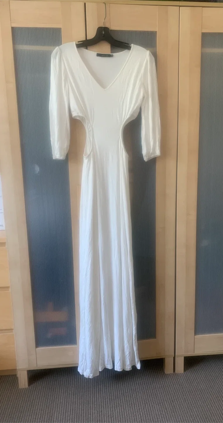Ark & Co. White Maxi Dress - Size Small thumbnail