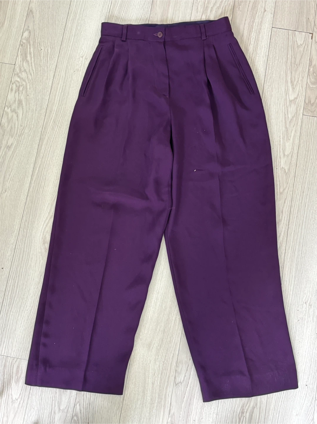 Giorgio Armani Purple Pants Size 10 - photo 3