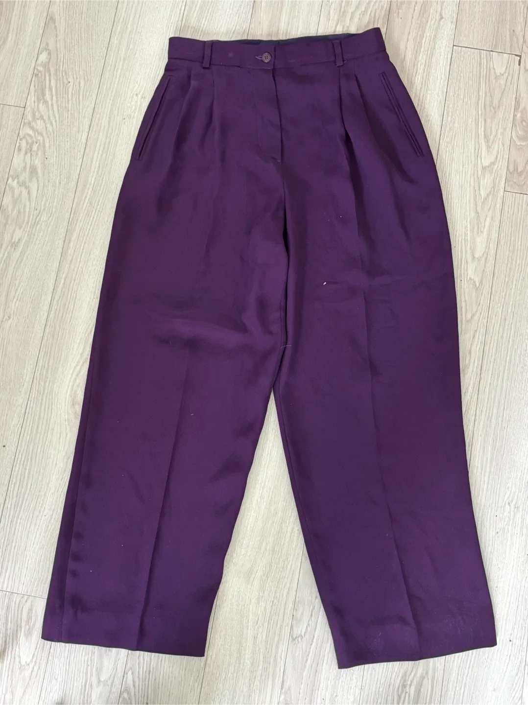 Giorgio Armani Purple Pants Size 10 image indicator(3)