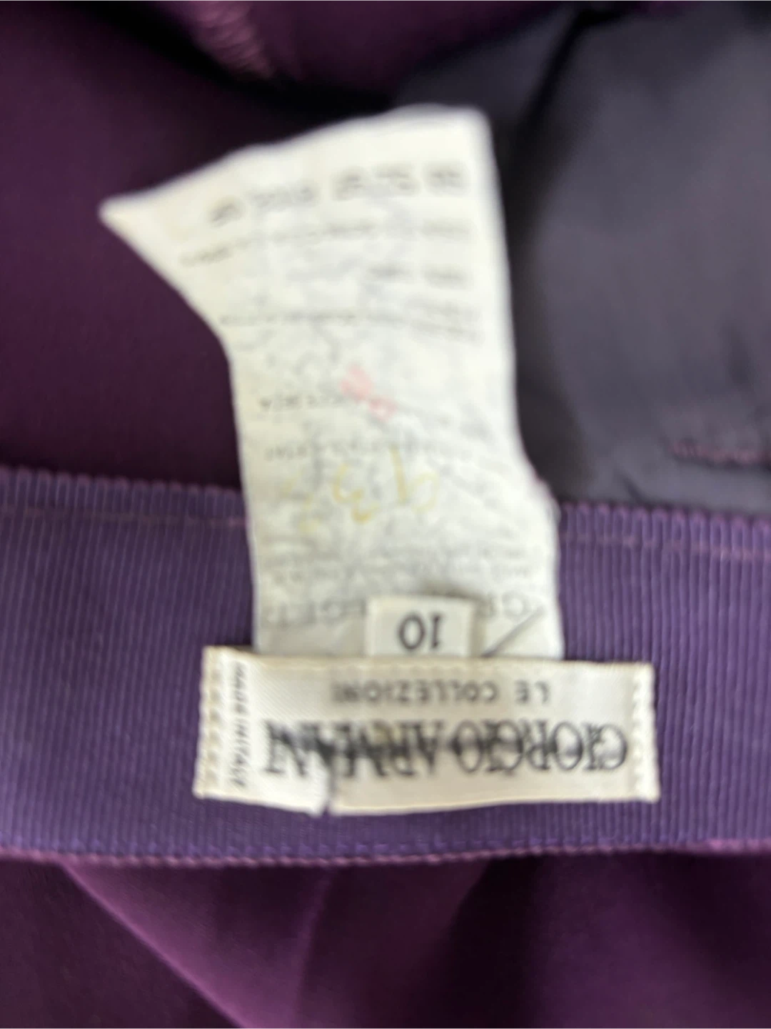 Giorgio Armani Purple Pants Size 10 - photo 5