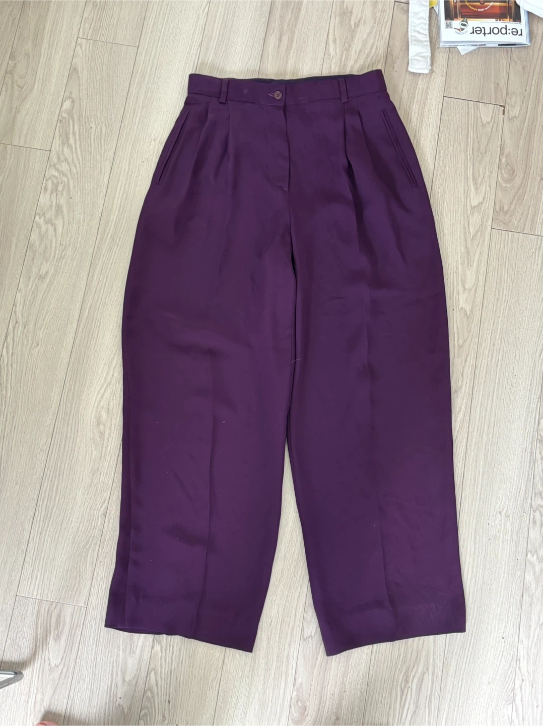 Giorgio Armani Purple Pants Size 10