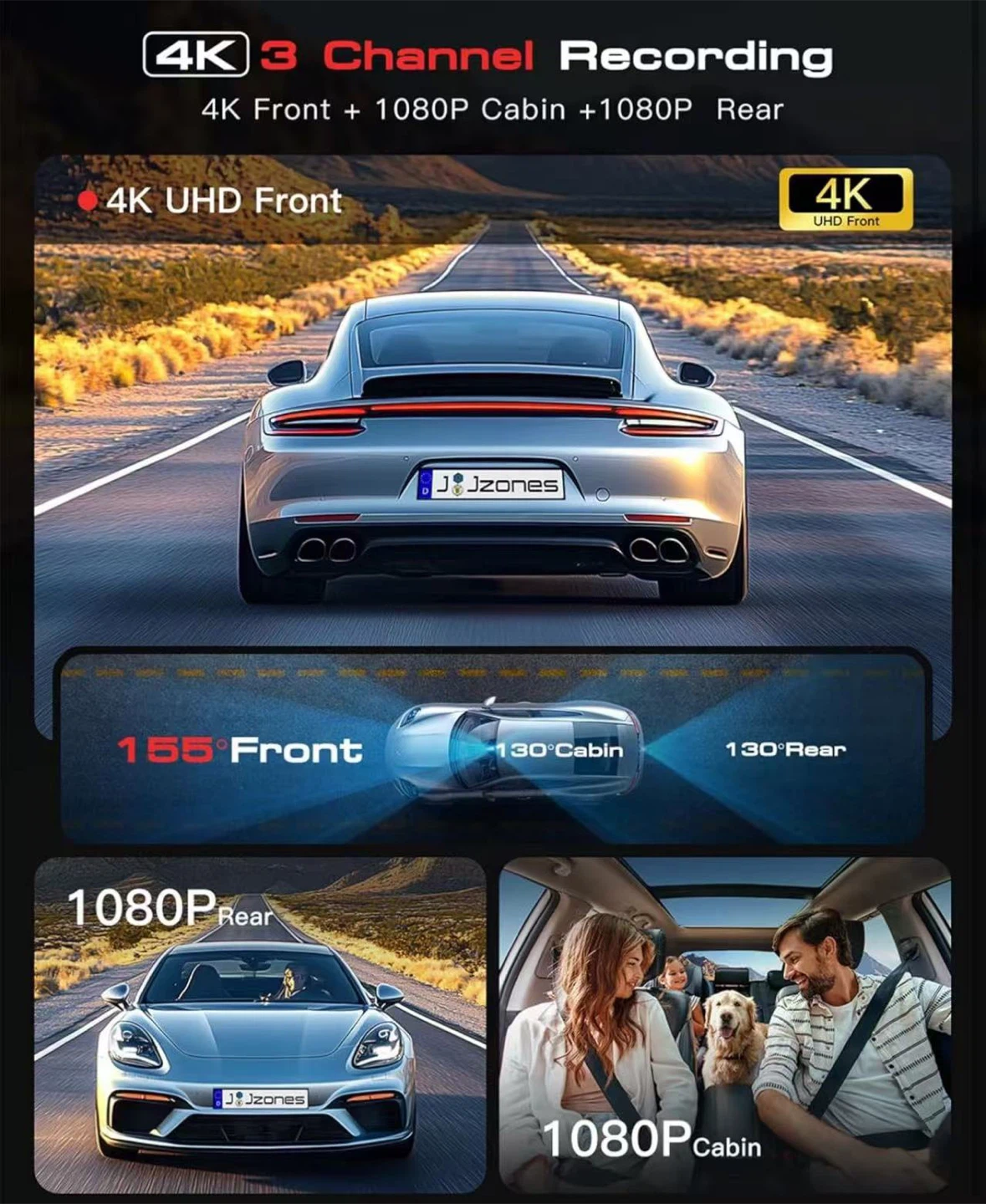 Jzones V630 4K Dash Cam with GPS - photo 2