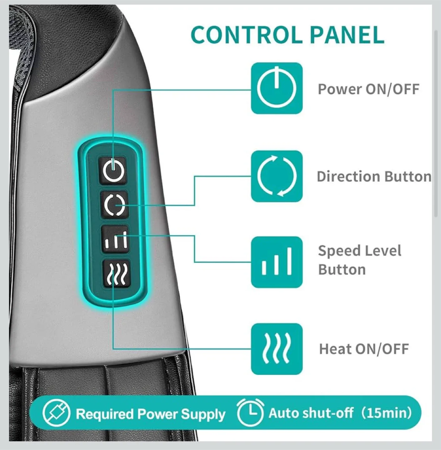 Nekteck Shiatsu Neck & Shoulder Massager image indicator(5)