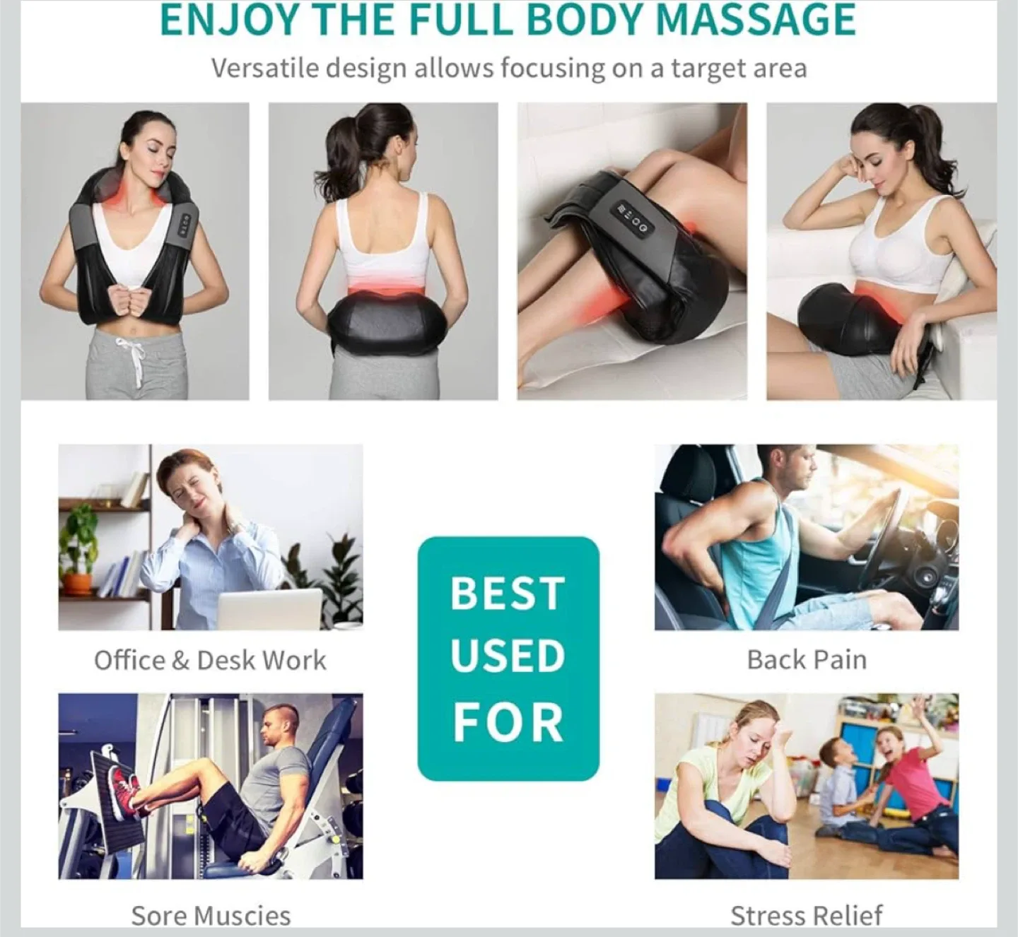 Nekteck Shiatsu Neck & Shoulder Massager image indicator(3)