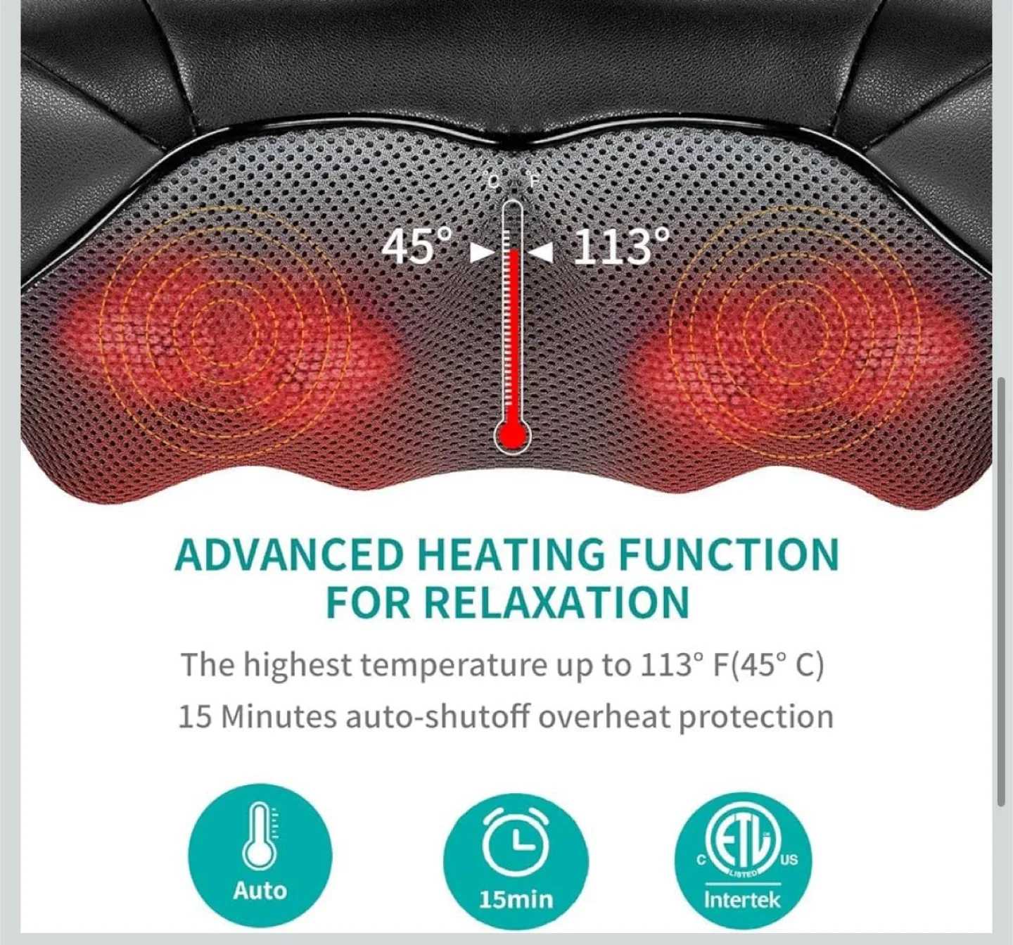 Nekteck Shiatsu Neck & Shoulder Massager image indicator(4)