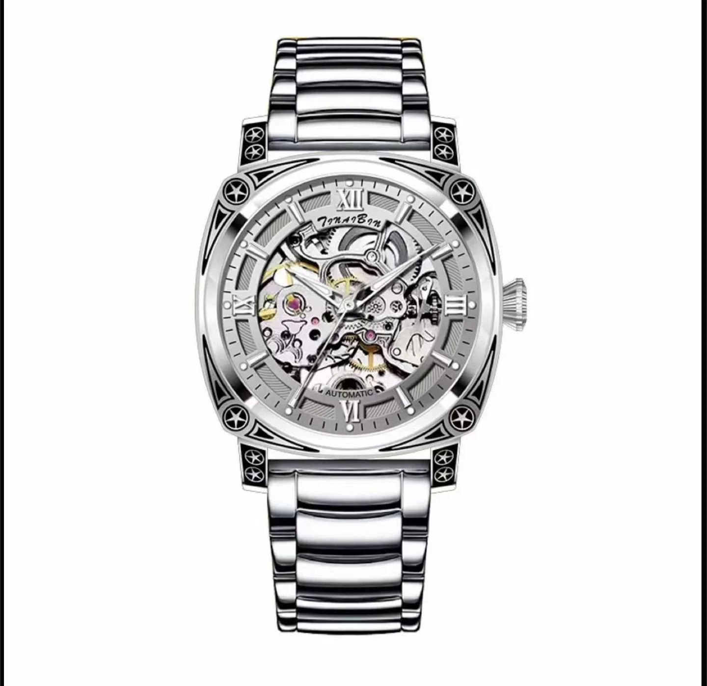 Forsining Automatic Mechanical Watch - Silver thumbnail