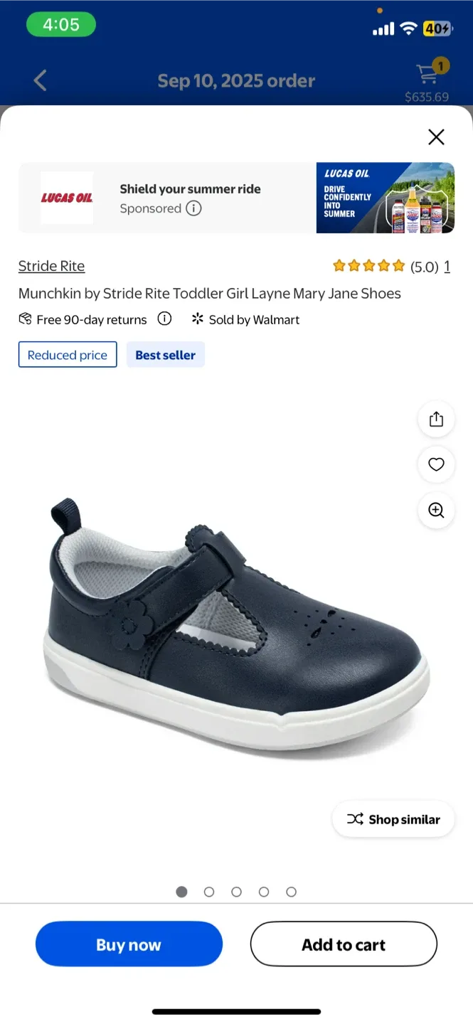 Stride Rite Munchkin Toddler Girl Layne Mary Jane Shoes thumbnail