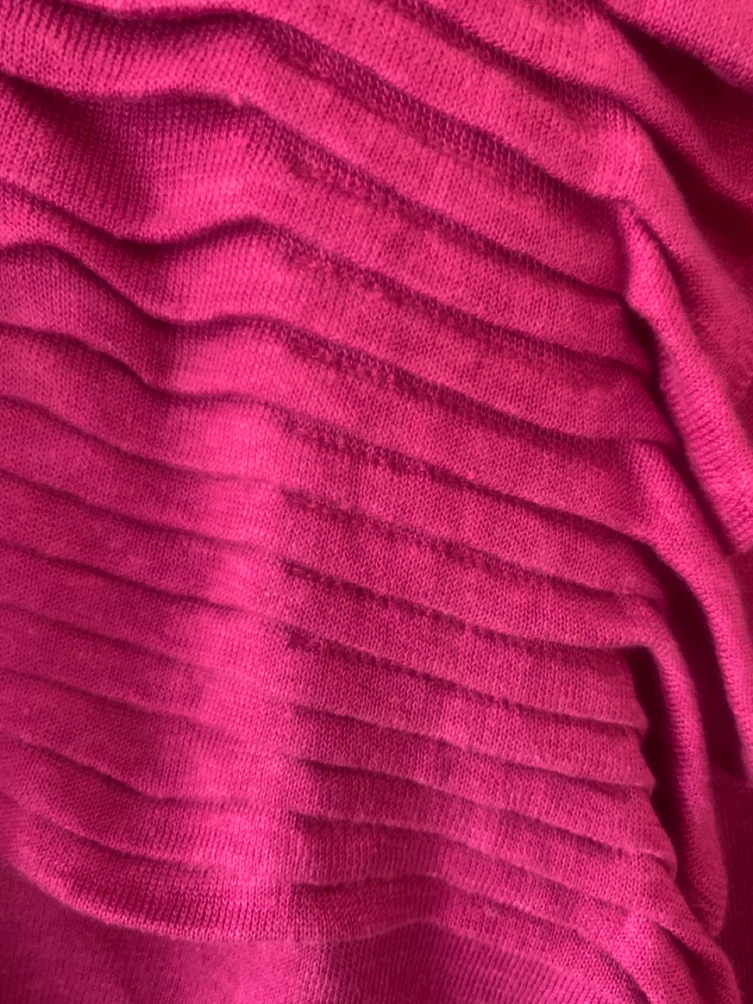 LINE Fuchsia Cardigan with ruffled pleated  collar - photo 3