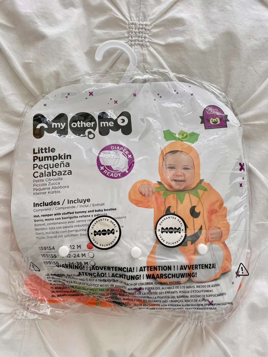 Infant Pumpkin Costume (7-12M) thumbnail