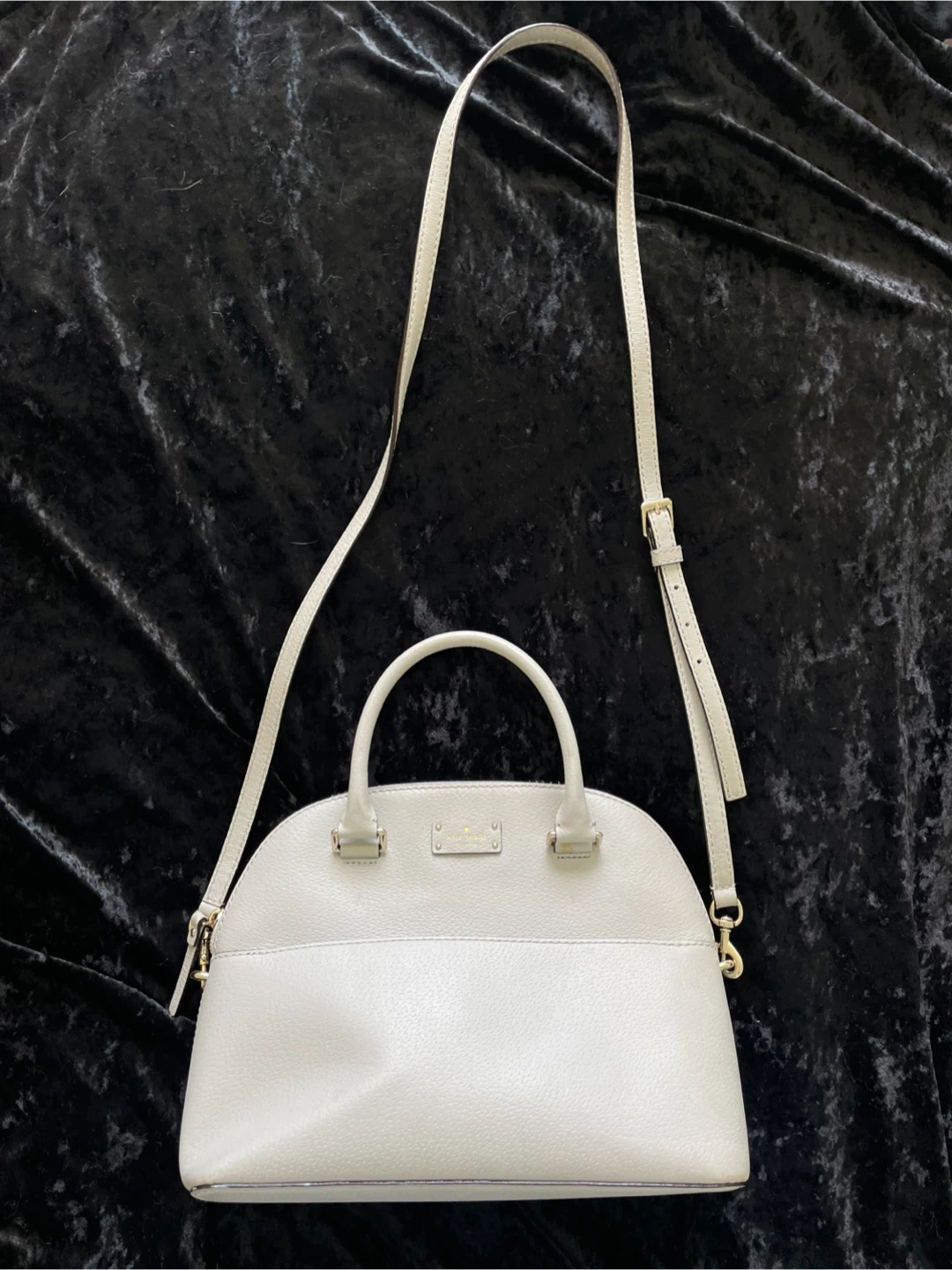 Kate Spade Dome Satchel - Light Grey