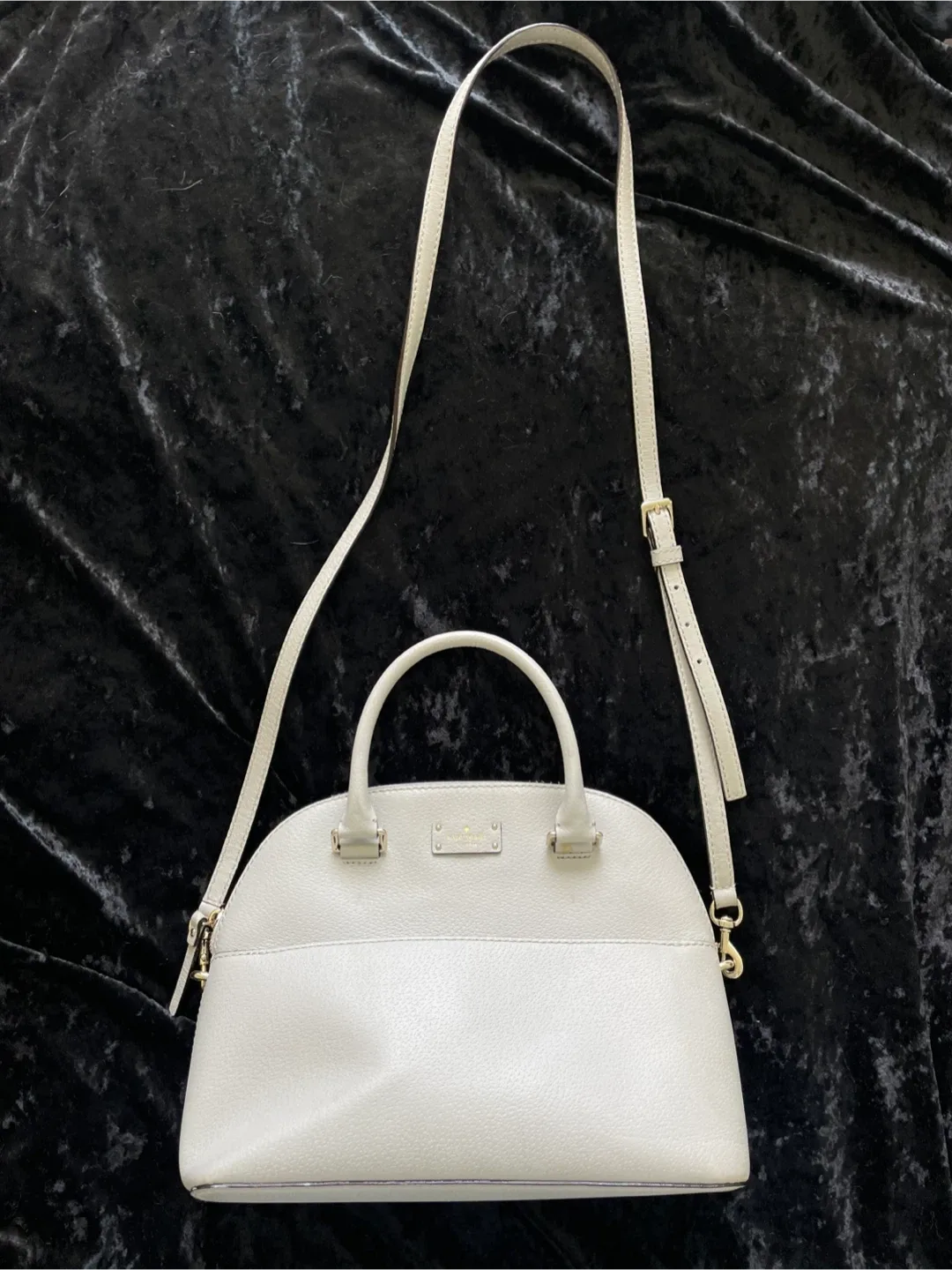 Kate Spade Dome Satchel - Light Grey thumbnail