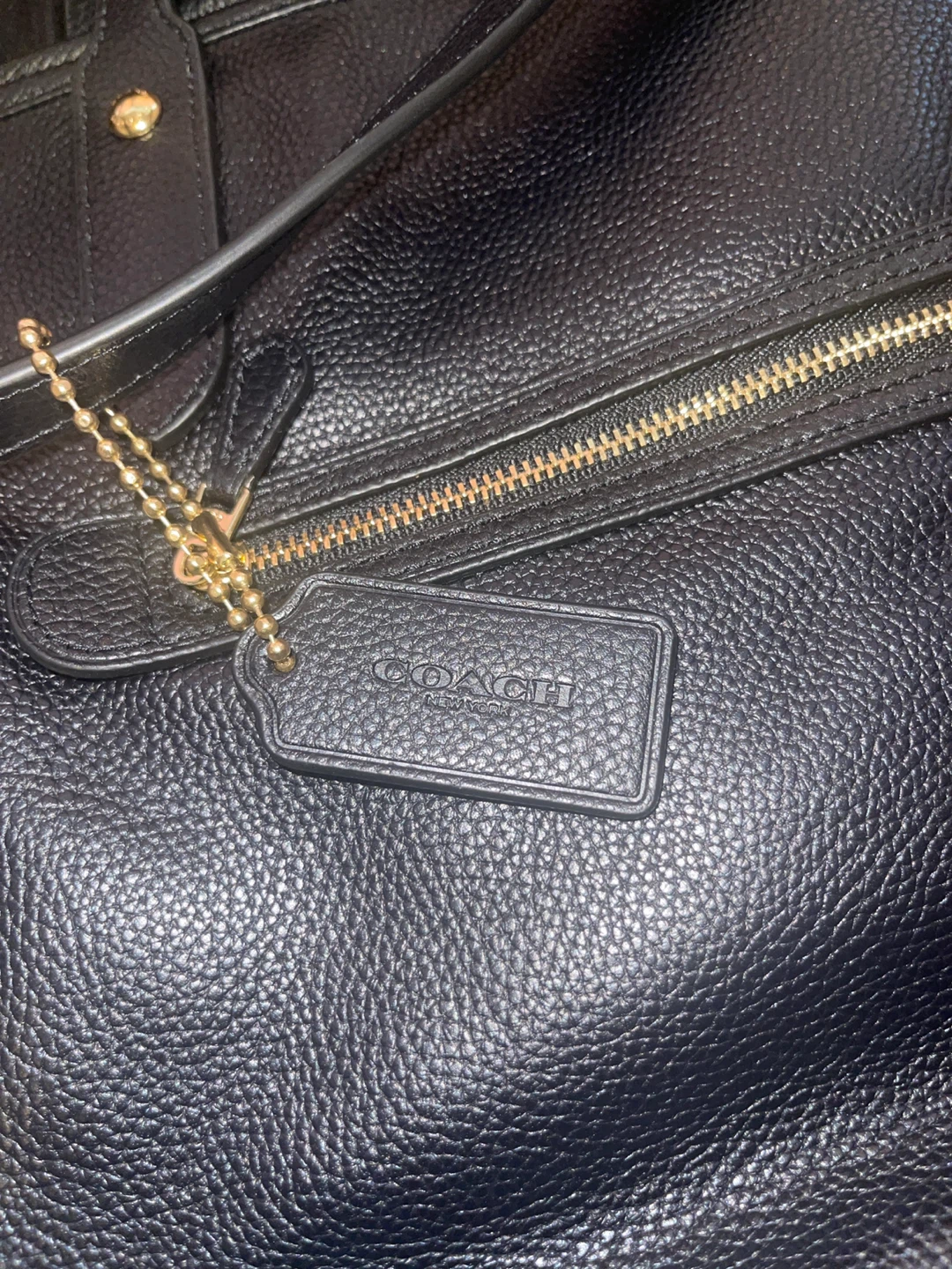 Coach Black Leather Tote Bag - photo 4