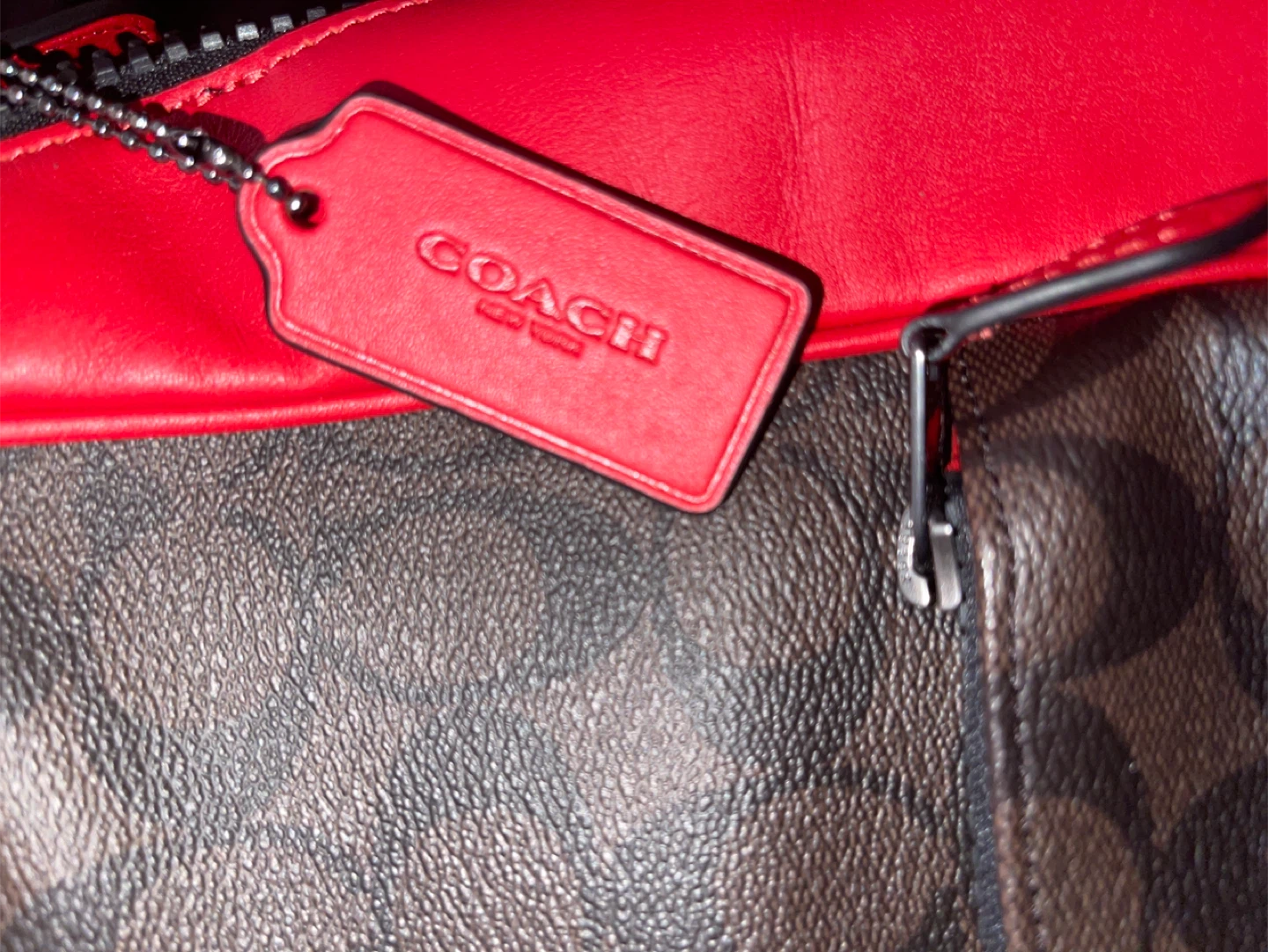 Coach Backpack - Brown & Red - photo 3