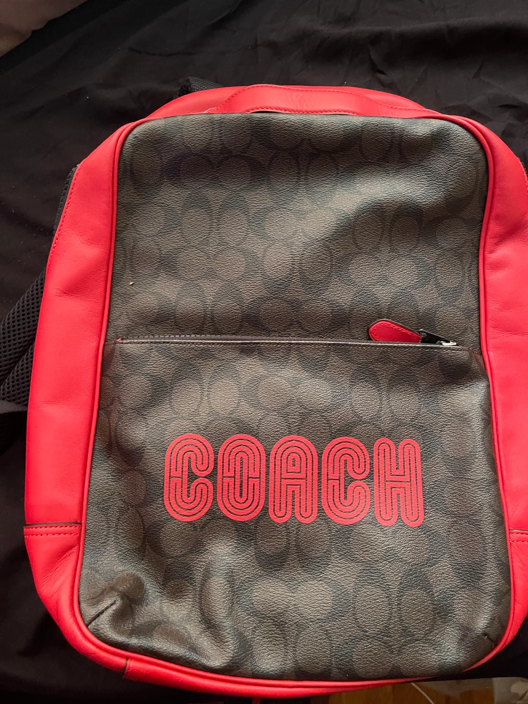 Coach Backpack - Brown & Red