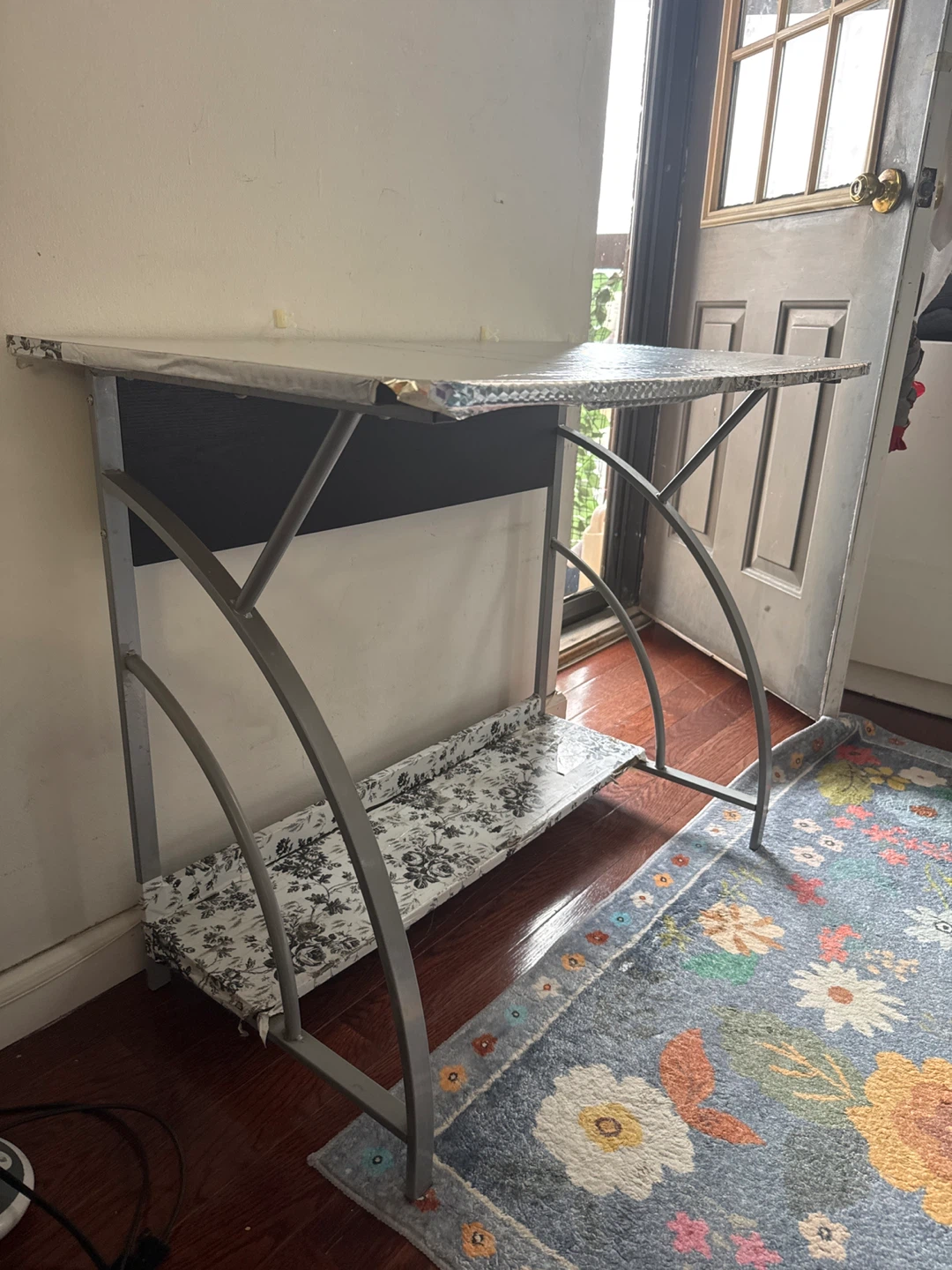 Used Silver Metal Desk - photo 2