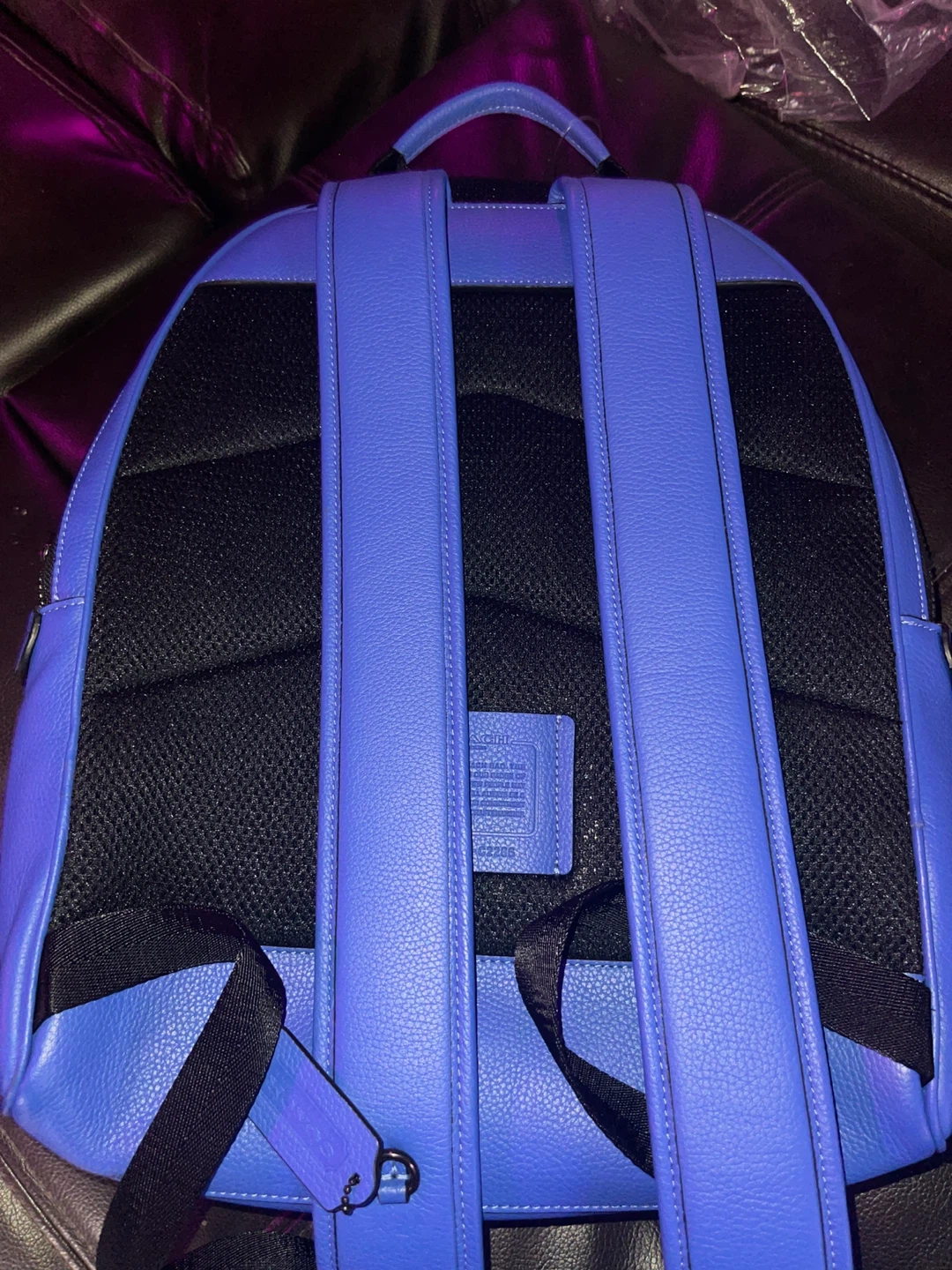 Coach Leather Backpack in Blue - photo 4