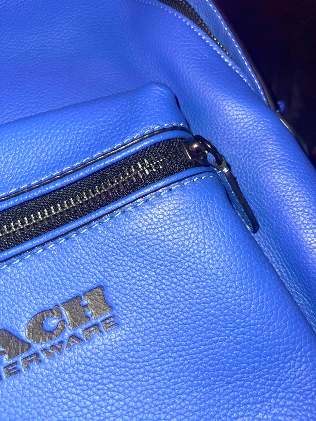 Coach Leather Backpack in Blue - photo 3