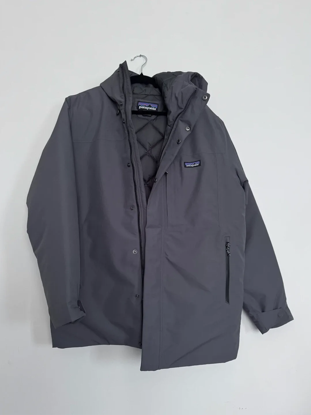 Patagonia Men's Windshadow Parka Size S in Forge Grey