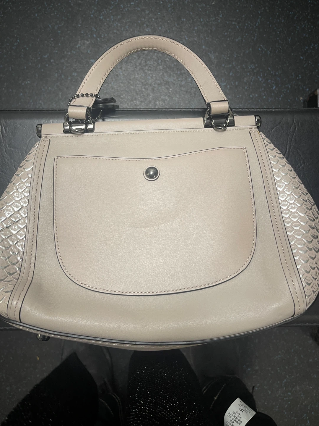 Coach Floral Appliqué Leather Handbag - photo 2