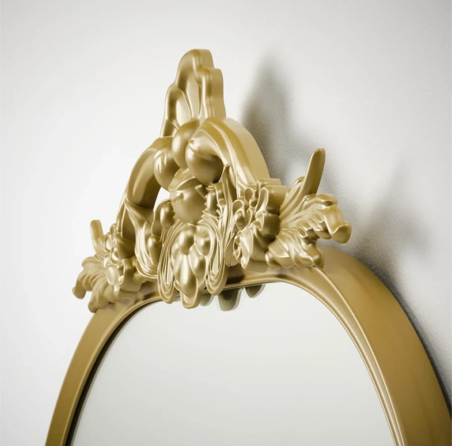 Gold Ornate Arch Mirror 75x168 cm image indicator(4)