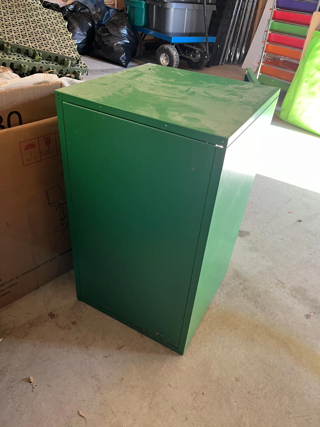 Green Metal Storage Cabinet - photo 3