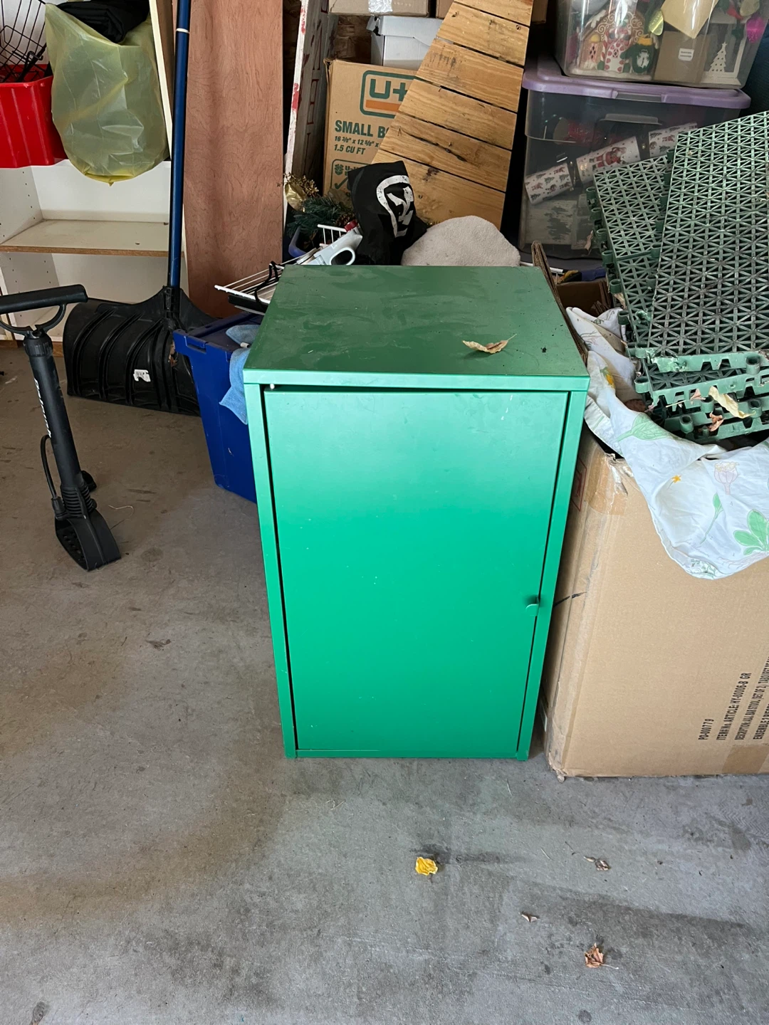 Green Metal Storage Cabinet
