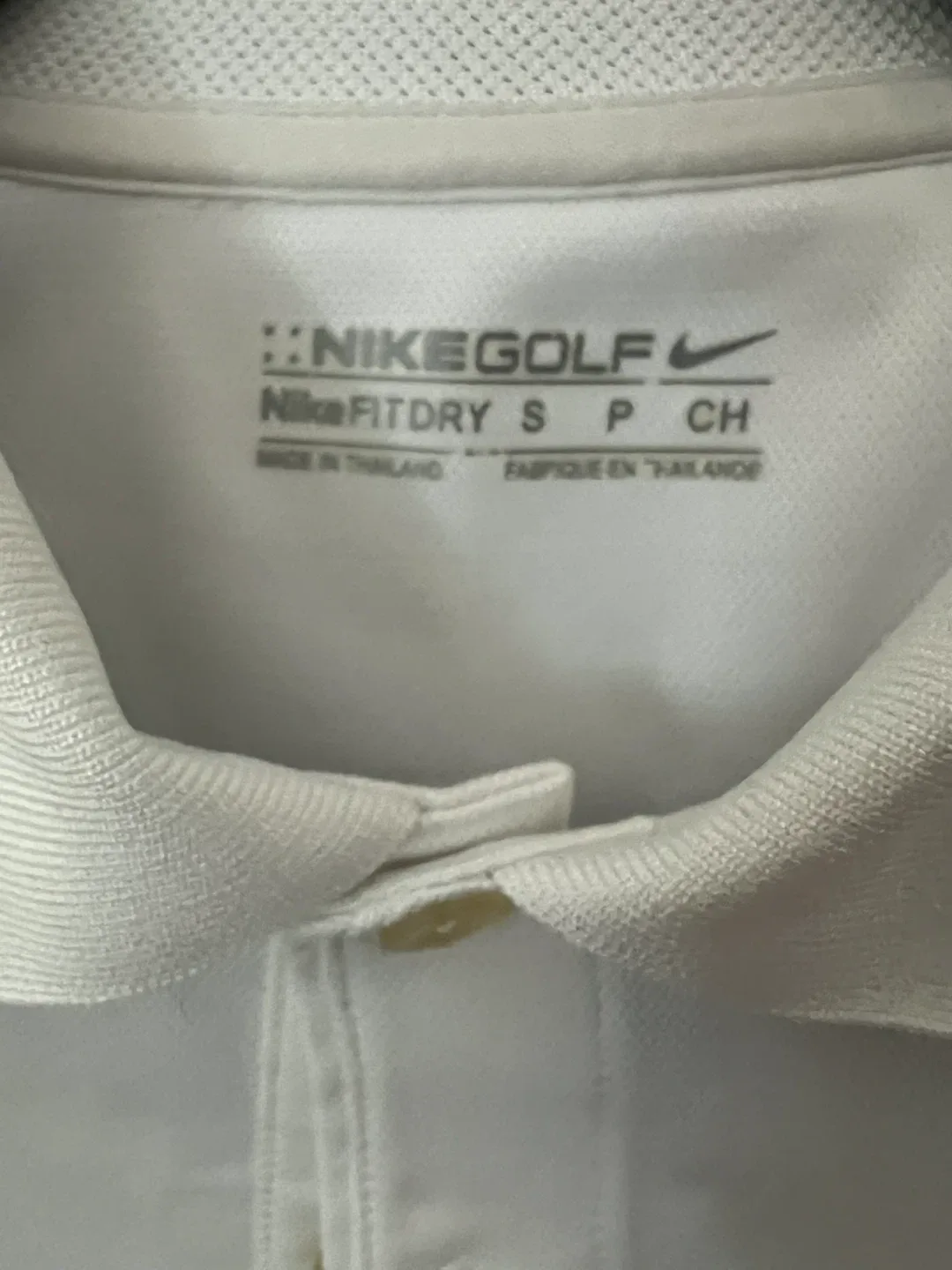 Used Nike Golf Dri-FIT Polo Shirt - White, Size Small image indicator(3)