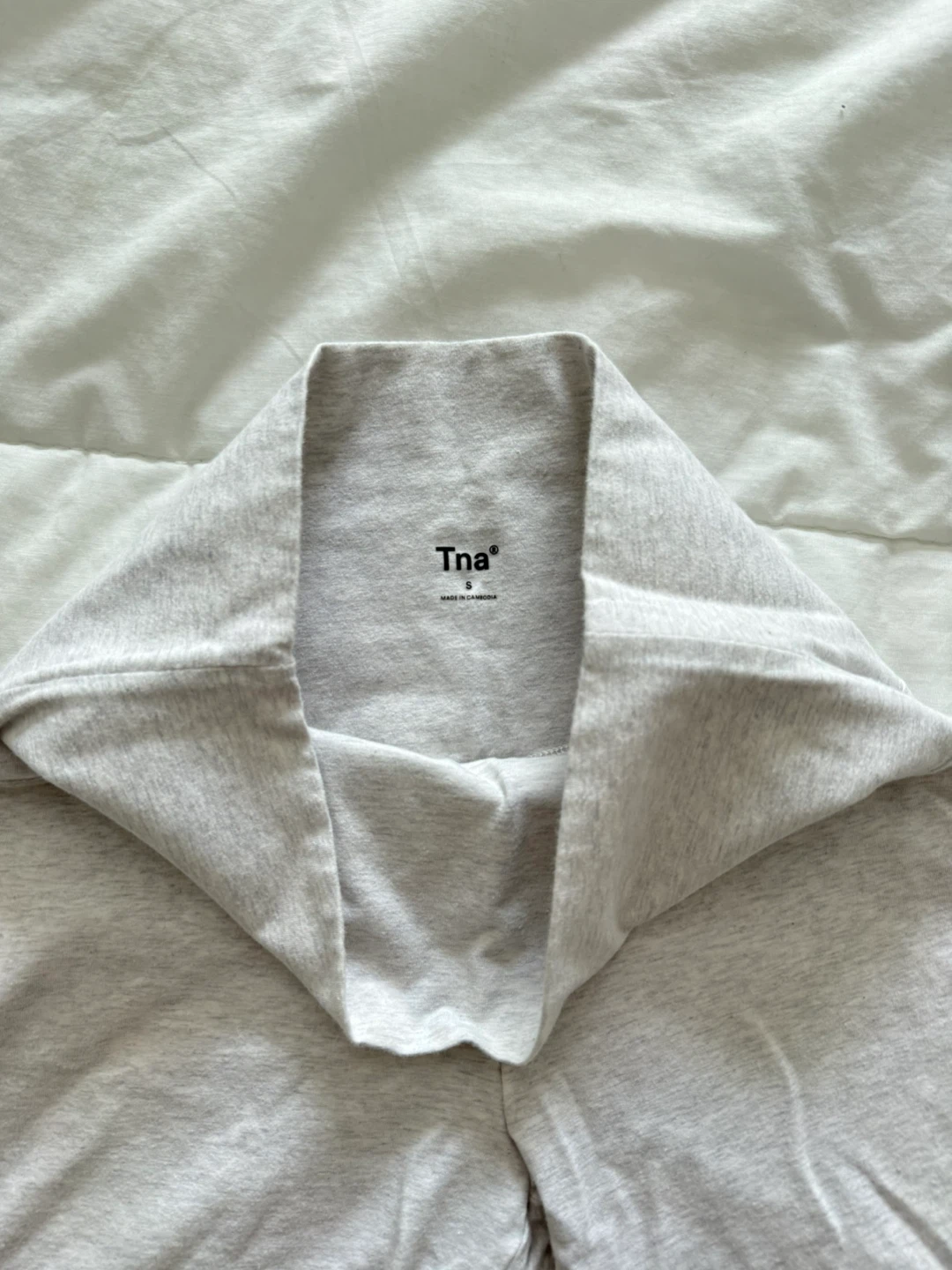 TNA Heather Grey Bike Shorts - Size S - photo 3