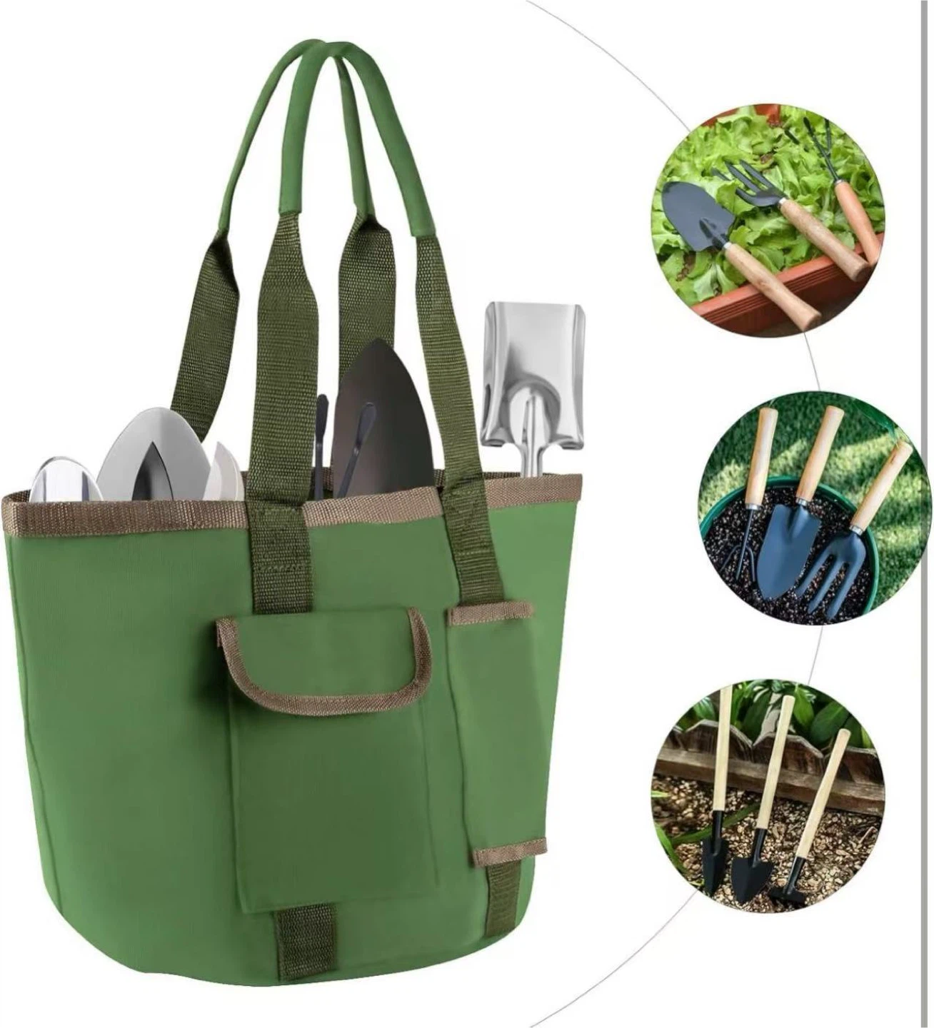 Green Garden Tool Tote Bag - photo 4
