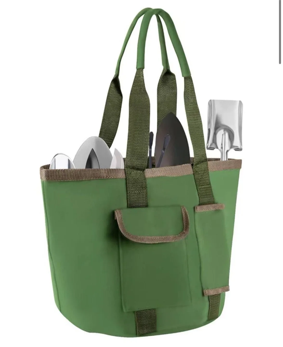 Green Garden Tool Tote Bag thumbnail