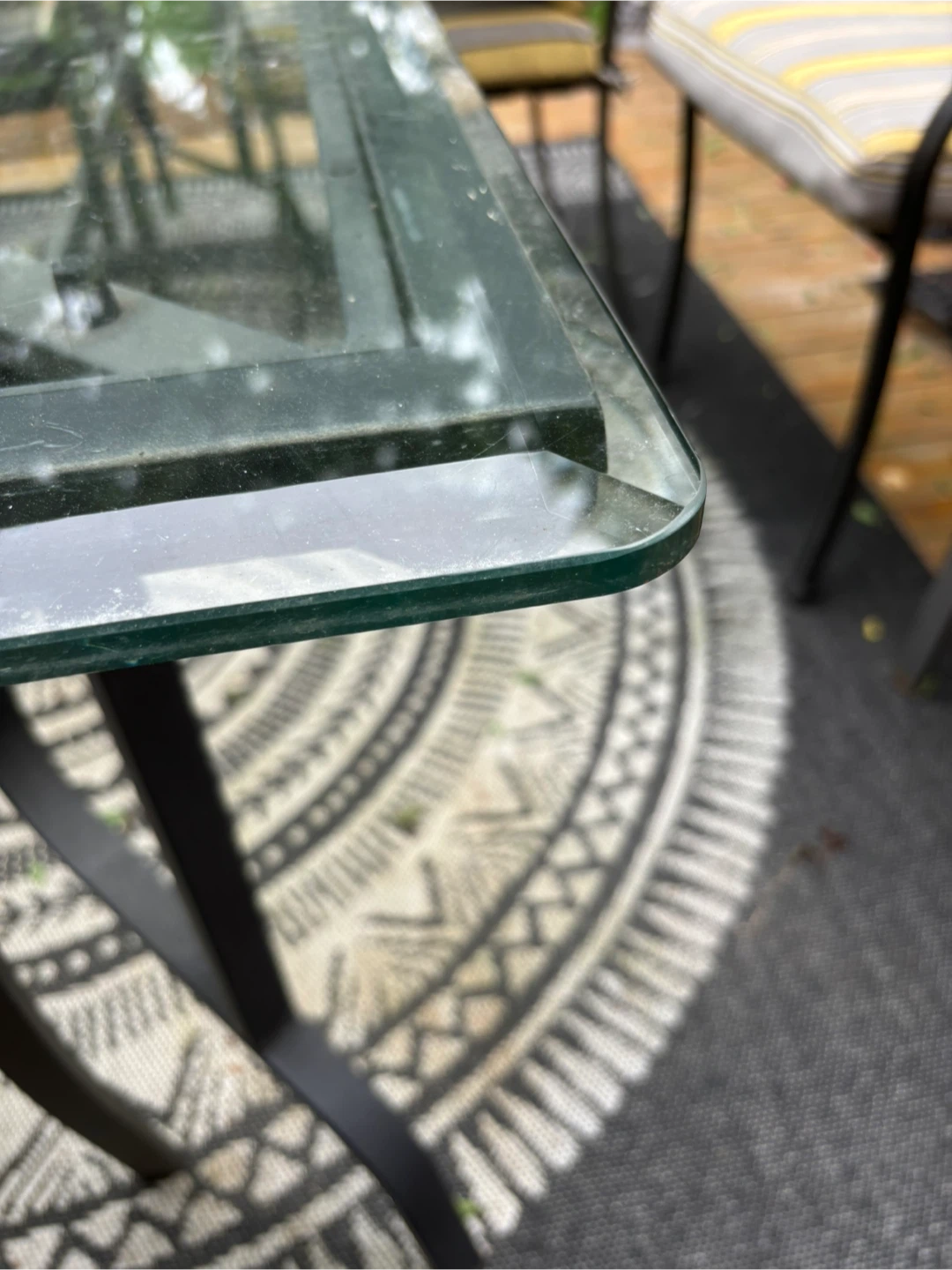 Outdoor Glass Top Patio Table - photo 2