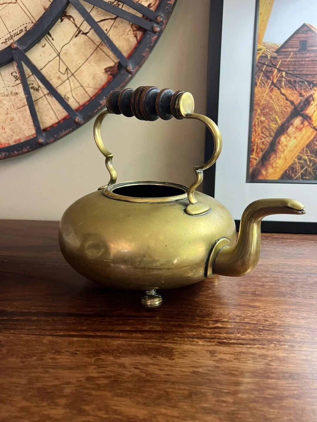 Vintage Brass Teapot Decor thumbnail