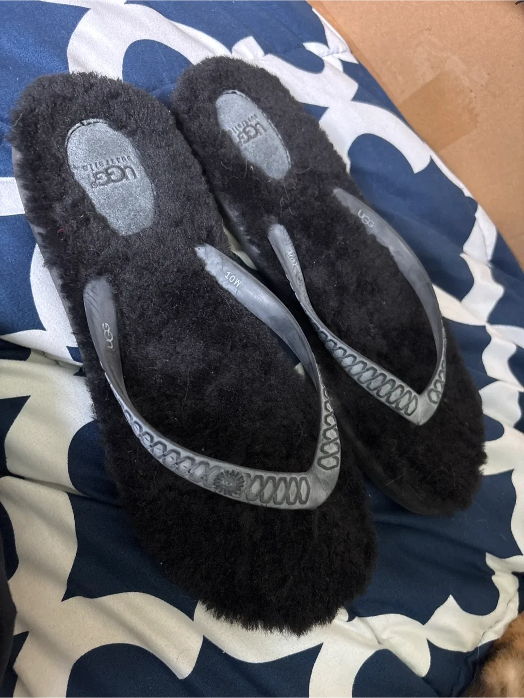 UGG Australia Fluffie Flip Flops - Size 10 image indicator(2)