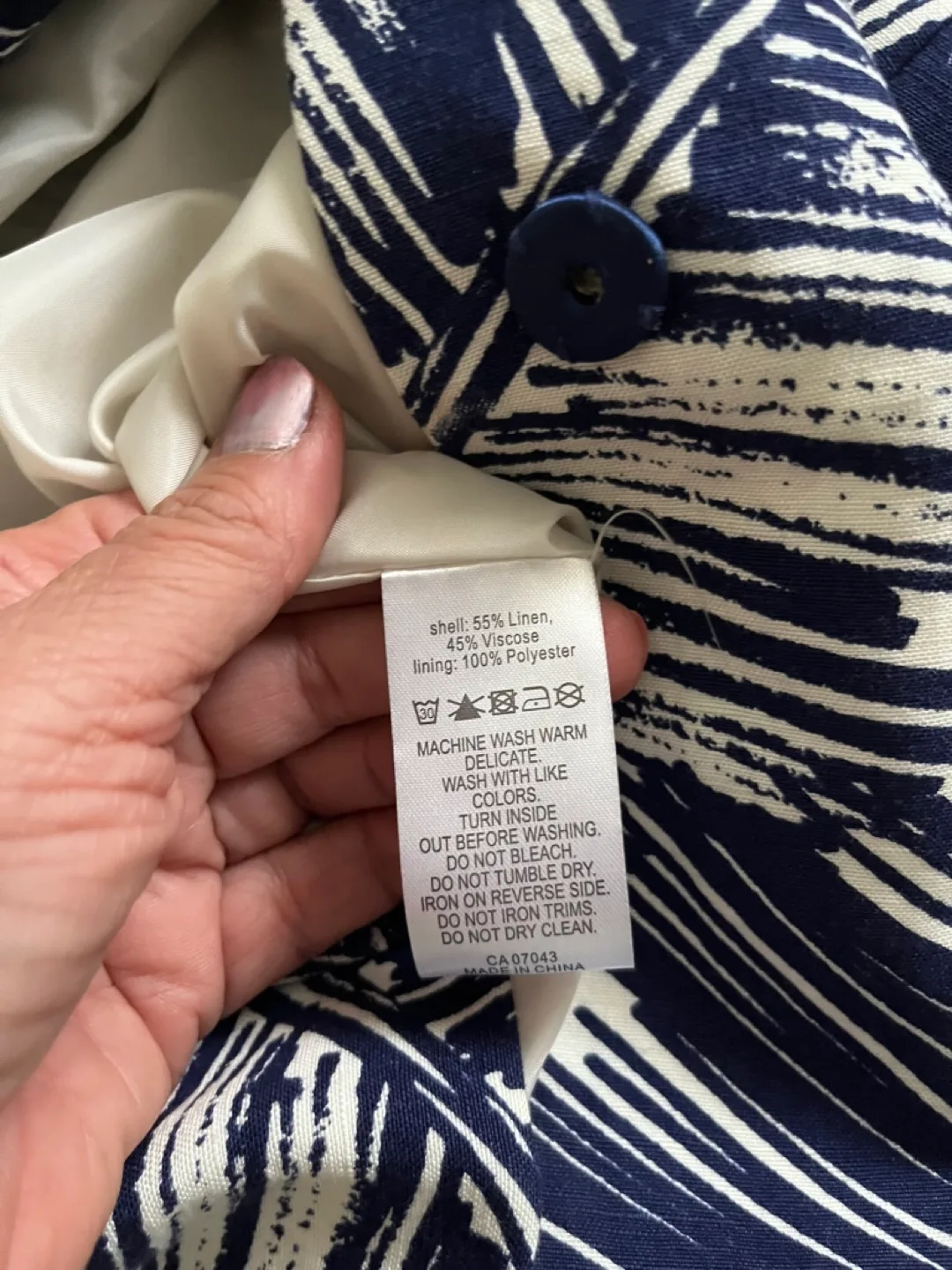 Linen Blend Dress/jacket Size 10 image indicator(2)