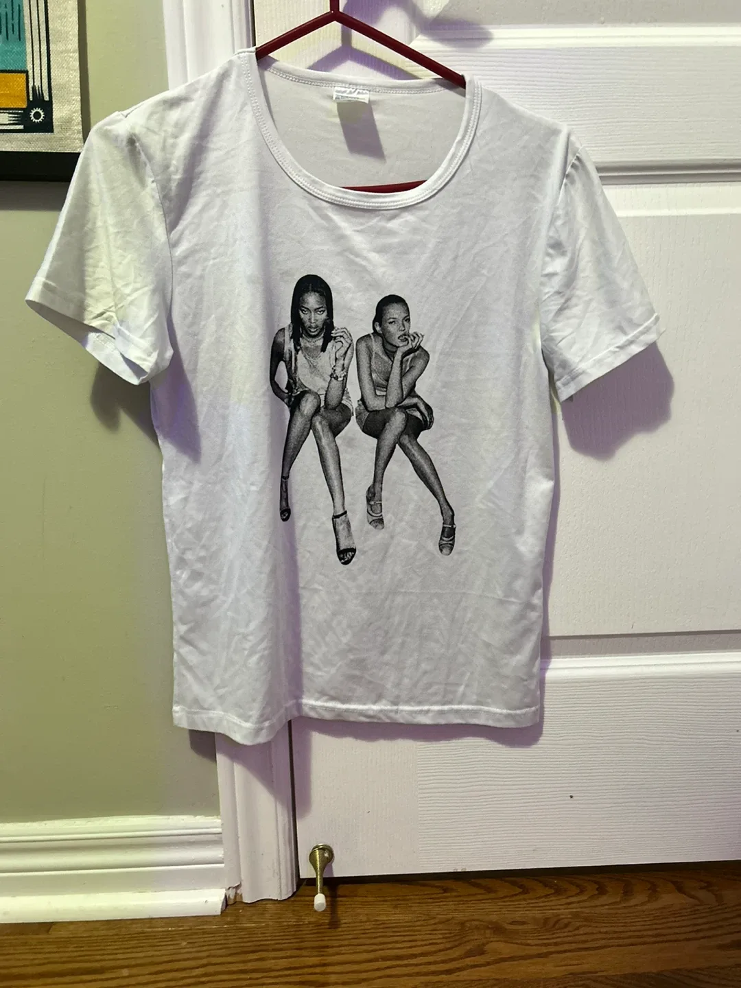 White T-Shirt with Naomi & Kate Print thumbnail