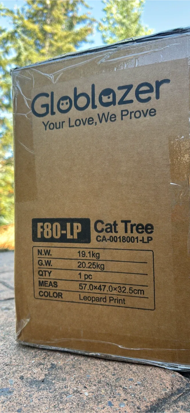 Unique Leopard Print Cat tree Tall 204cm Sturdy for Big Cats image indicator(3)