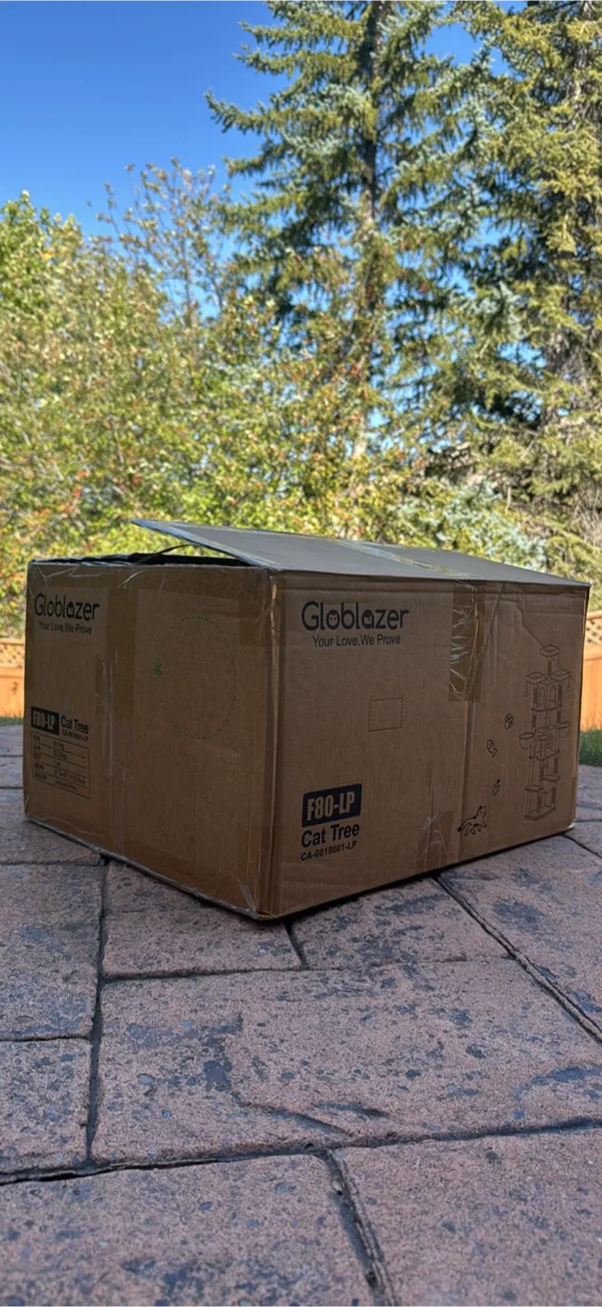 Unique Leopard Print Cat tree Tall 204cm Sturdy for Big Cats image indicator(2)