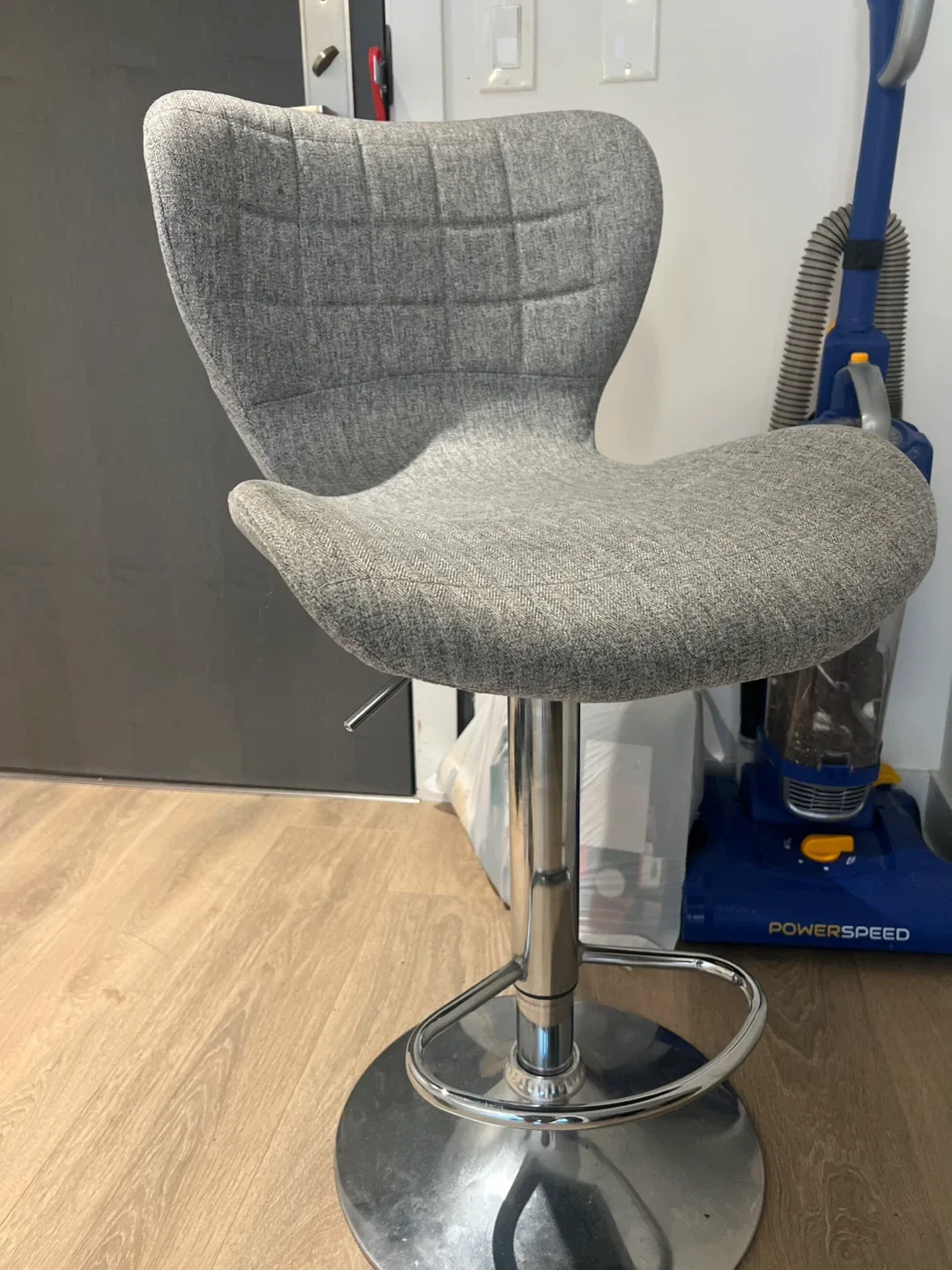 Grey Adjustable Height Bar Stool image indicator(3)