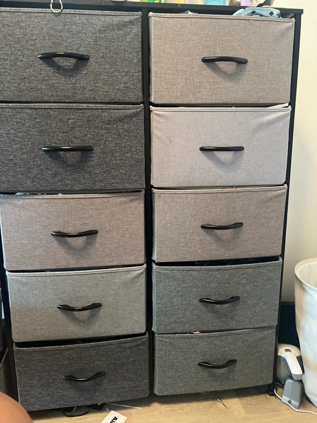 Grey Fabric Drawer Dresser - photo 2