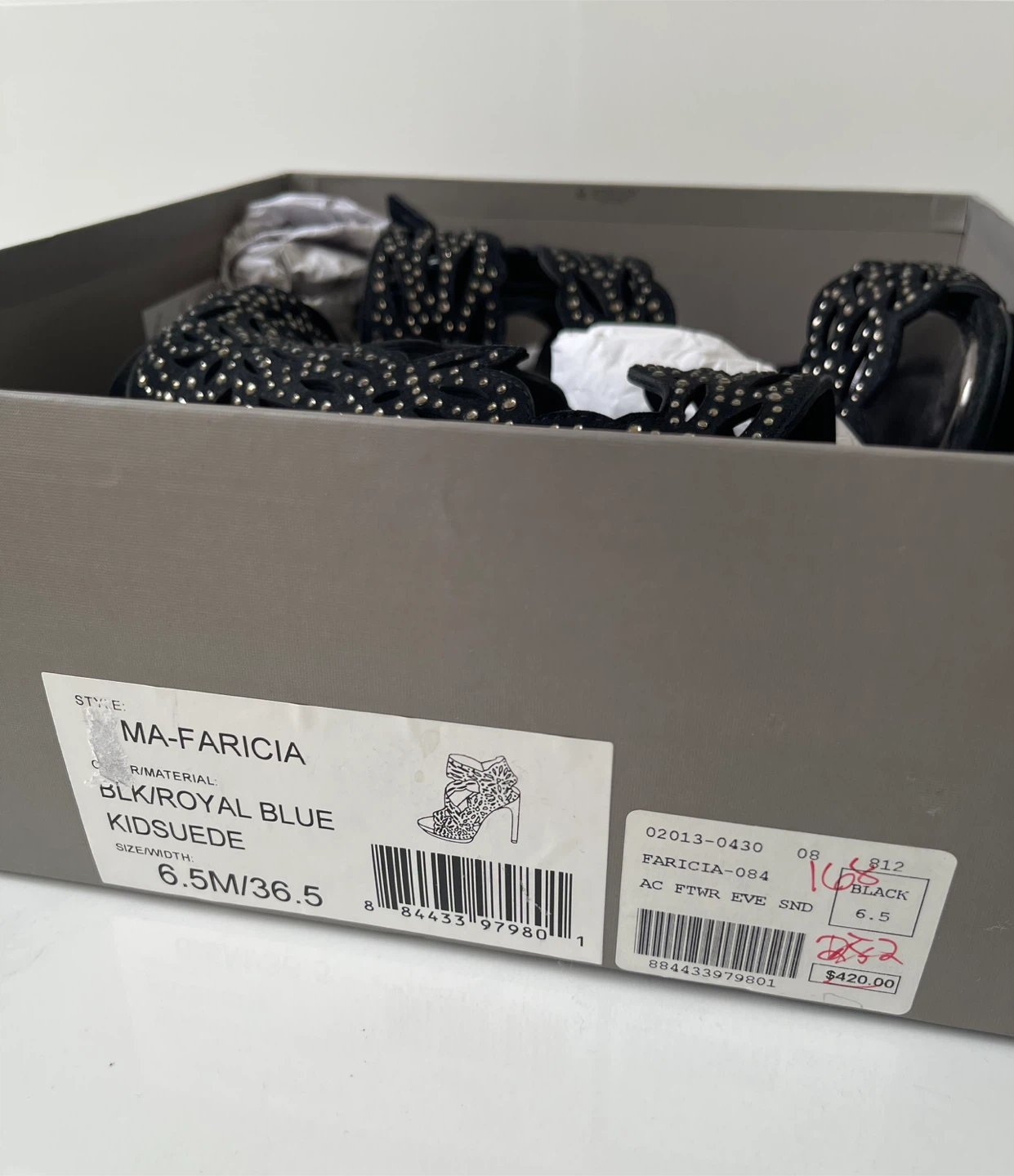 New BCBGMAXAZRIA Faricia Suede Black Heels - Size 6.5 - photo 3