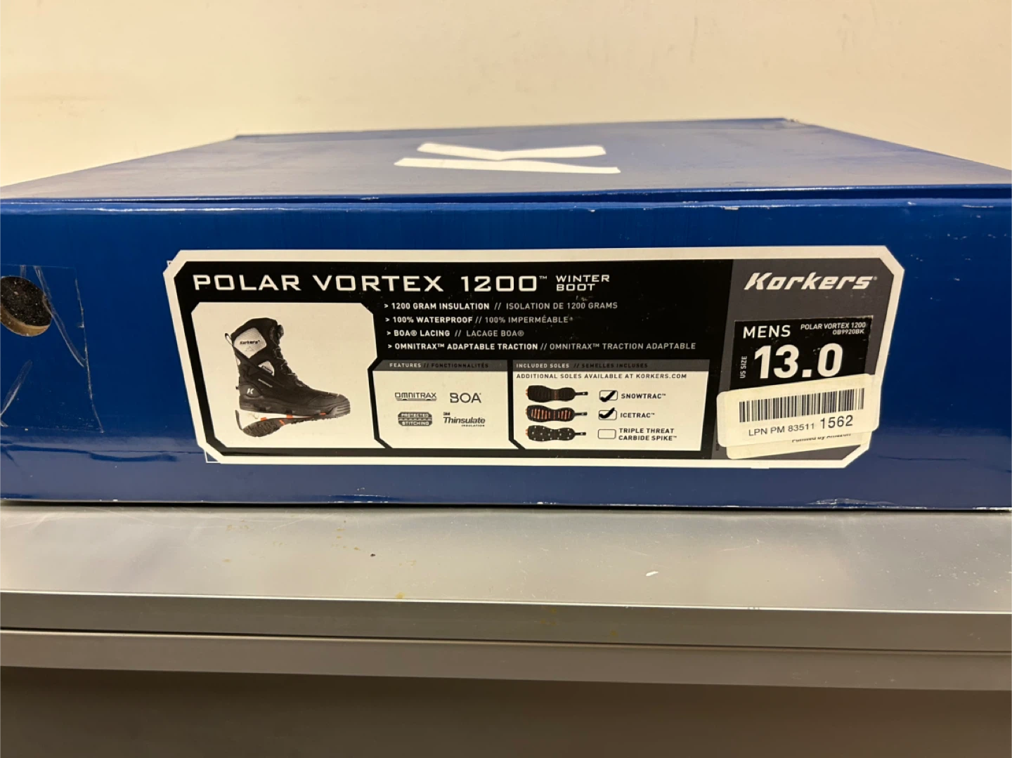 New Korkers Polar Vortex 1200 Winter Boots - Men's Size 13 - photo 4