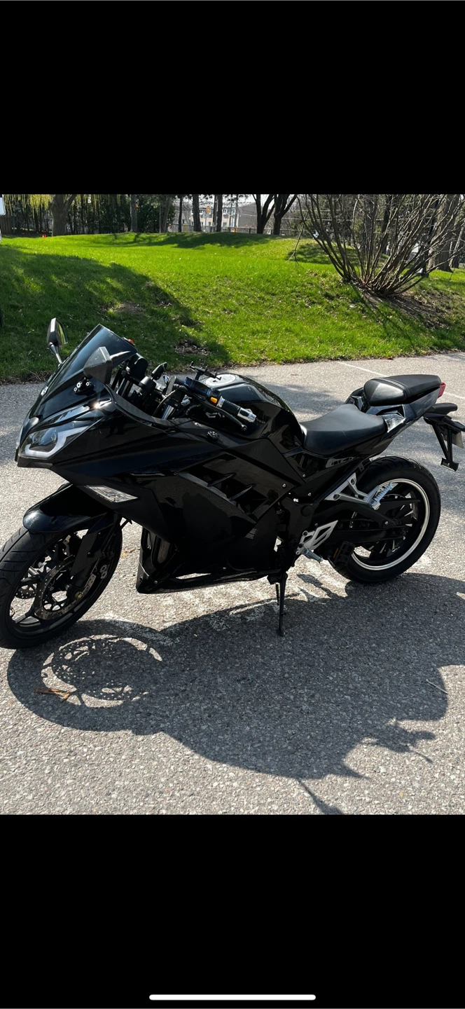 Black Electric Motorcycle - photo 2
