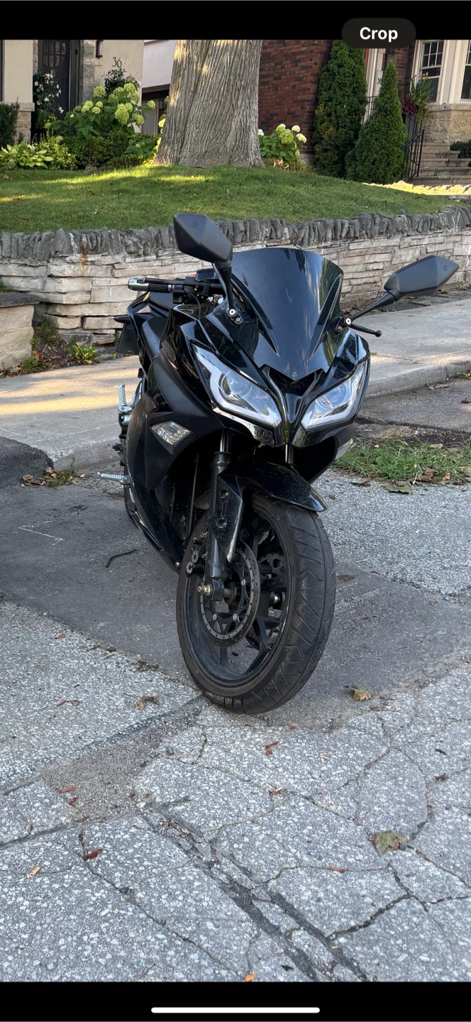 Black Electric Motorcycle
