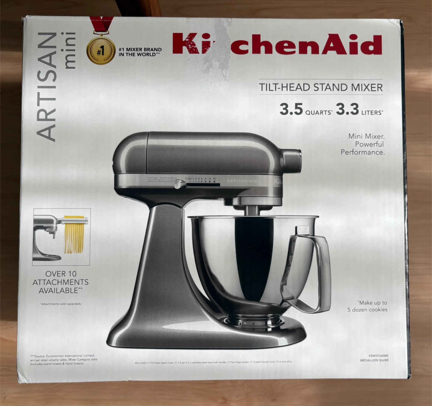 KitchenAid Artisan Mini Stand Mixer - Medallion Silver