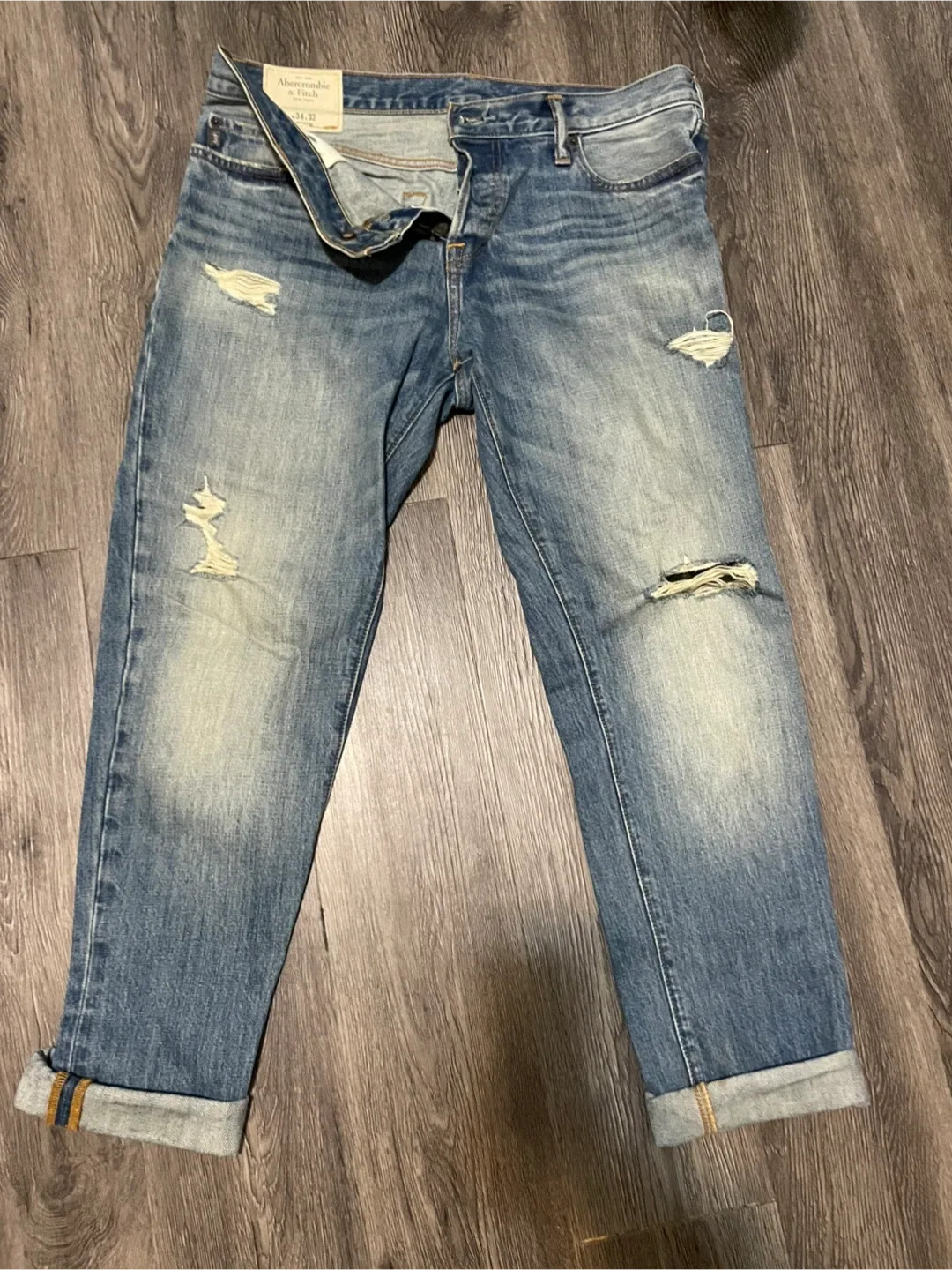 🥕Abercrombie & Fitch Distressed Jeans W31 L30 image indicator(2)