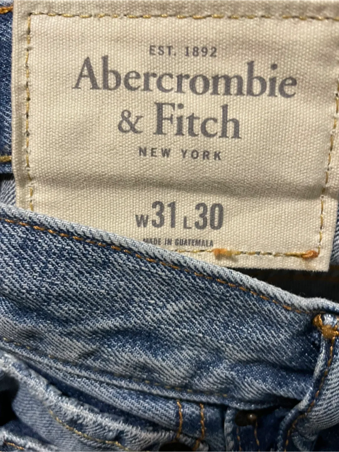 🥕Abercrombie & Fitch Distressed Jeans W31 L30 image indicator(3)