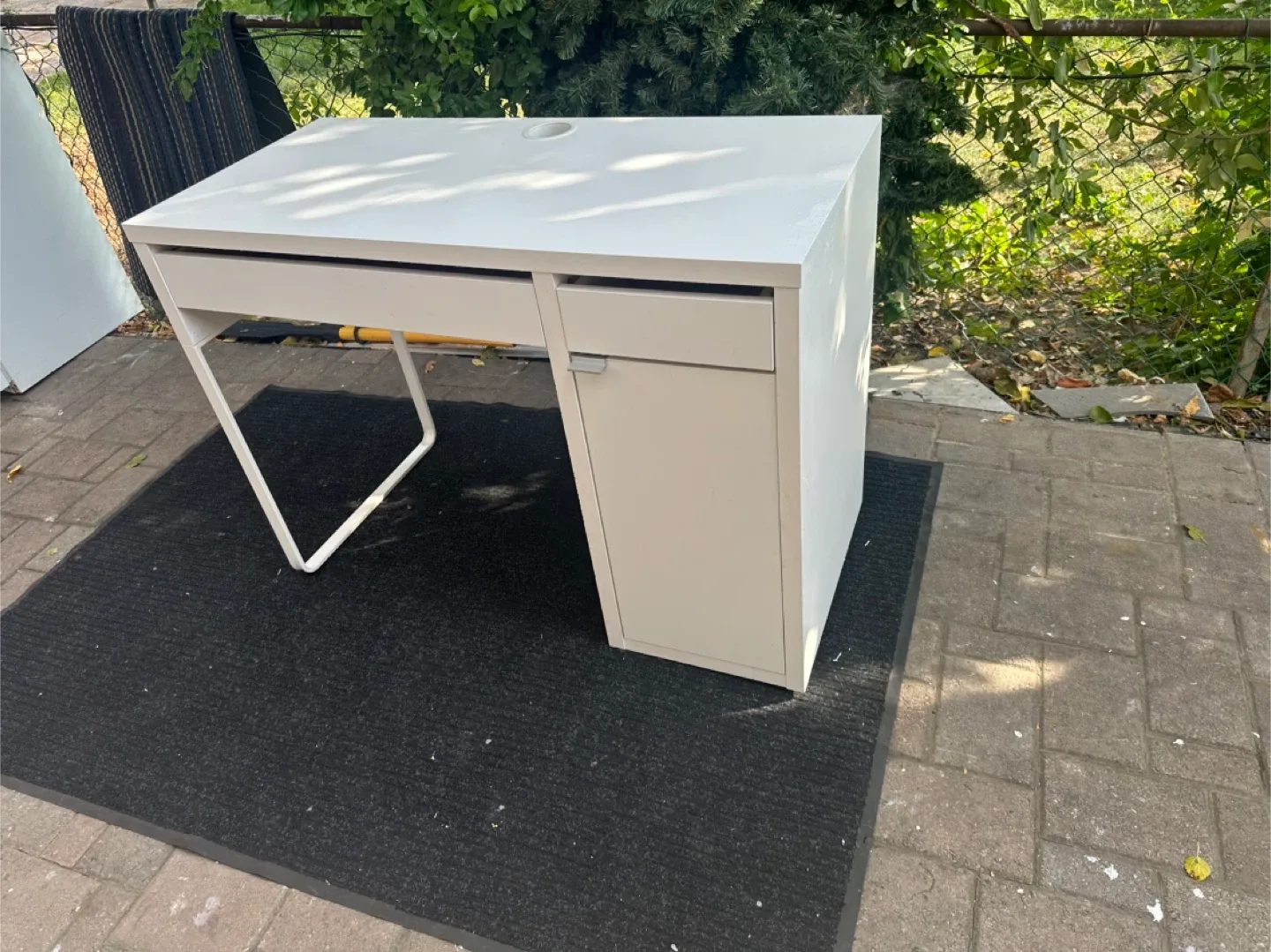 White Desk with Drawers & Shelves thumbnail